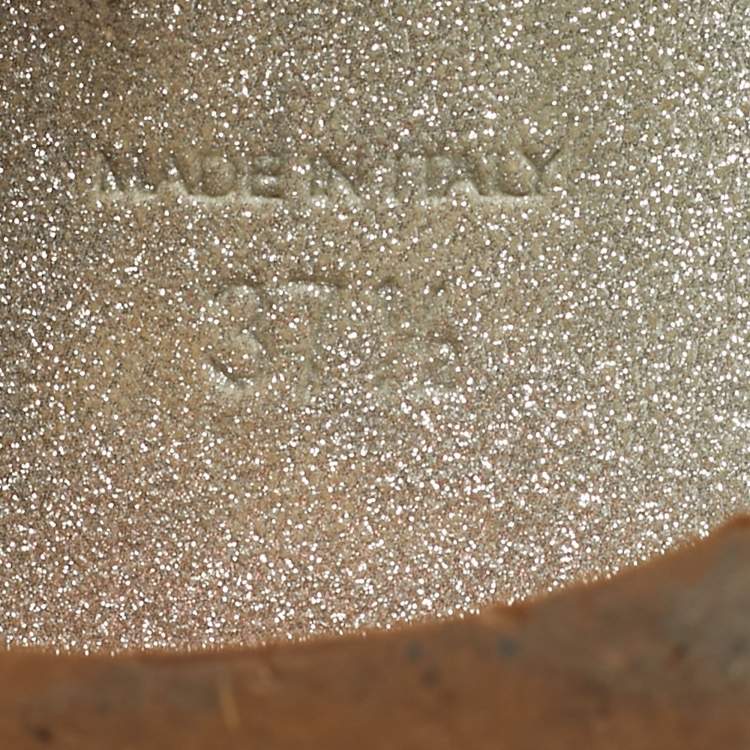 Pre Owned René Caovilla Cleo Size 37.5 Pink Leather and Satin Ankle Strap Sandals