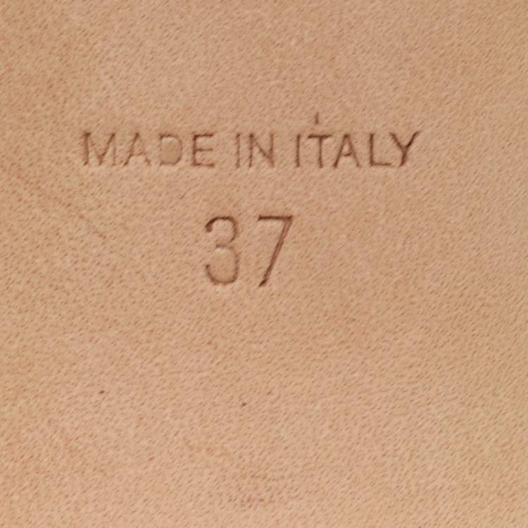 Pre Owned René Caovilla Cleo Size 37 Cream Crystal Embellished Leather Sandals