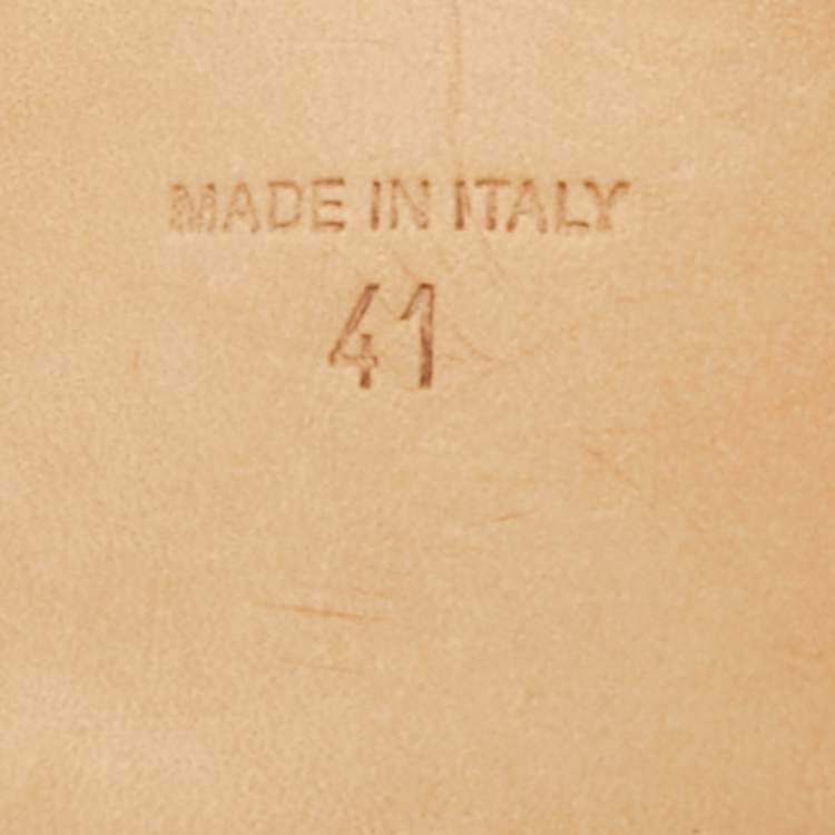 Pre Owned صندل مسطح سلايد رينيه كوفيلا مزخرف بالكريستال شامواه بيج مقاس 38