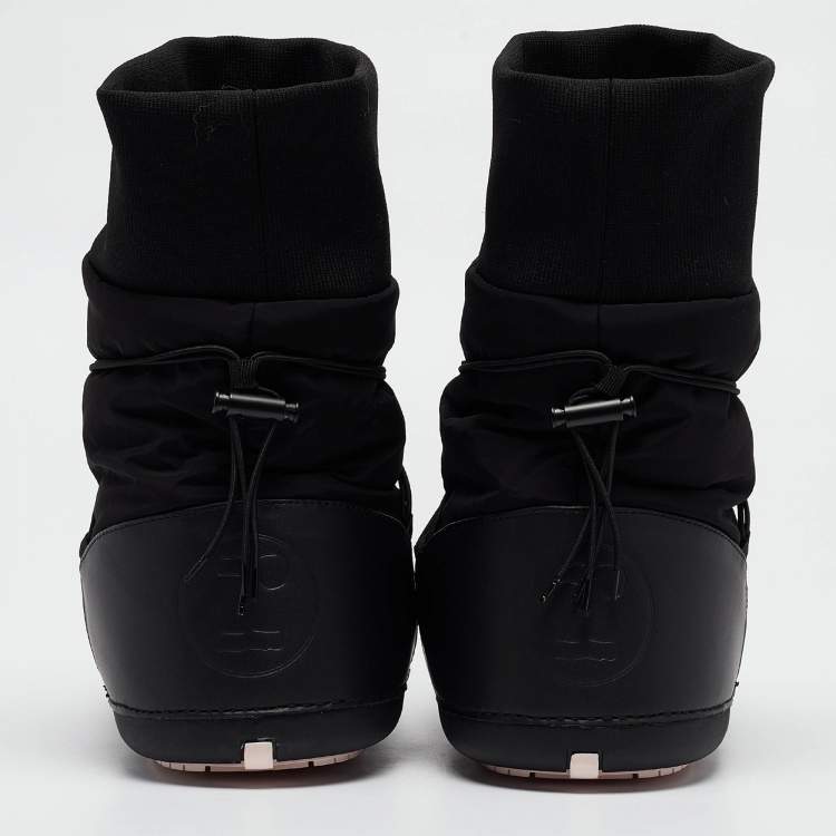 Pre Owned Repetto Black Nylon Getianne Boots Size 36/37