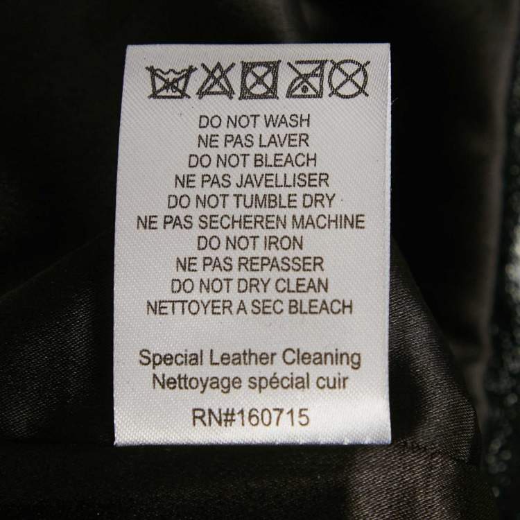 Pre Owned Retrofete Black Real Leather Hot Pants S