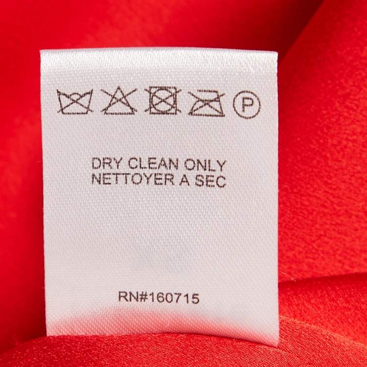 مملوكة مسبقًا Retrofete Red Satin Silk Aries Dress XS