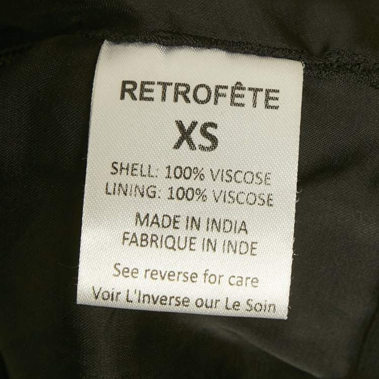 Pre Owned Retrofete Sequins Faux Fur Detail Strapless Mini Dress XS