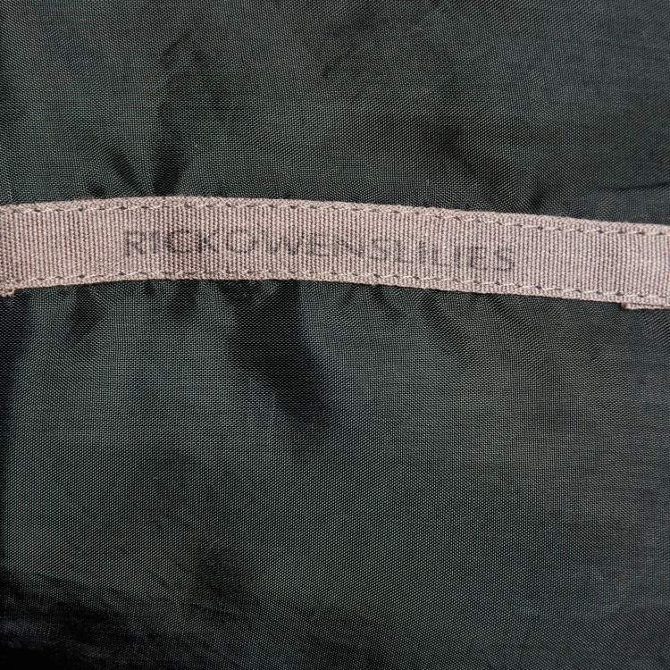 Pre Owned Rick Owens Black Leather Zip-Up Knit Paneled Biker Jacket M