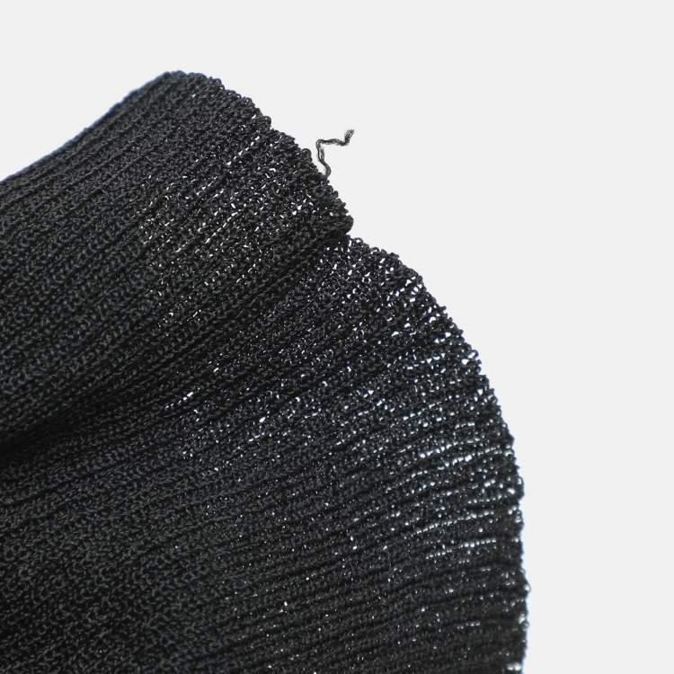 Pre Owned Rick Owens Black Stretch Knit Cardigan M
