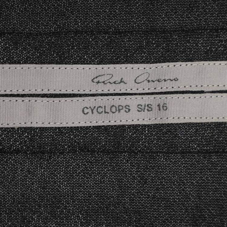 Pre Owned Rick Owens Black Stretch Knit Cardigan M