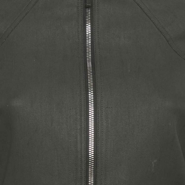 Pre Owned Rick Owens Midnight Blue Denim Fitted Top M