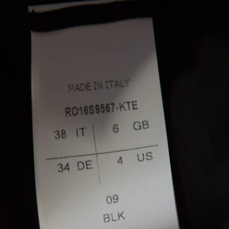 Pre Owned Rick Owens Black Harness Detail Sleeveless Tunic S