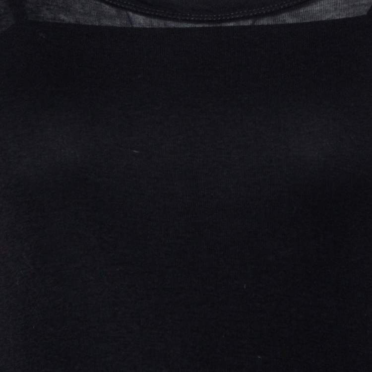 Pre Owned Rick Owens Black Knit Forever Tunic Top M