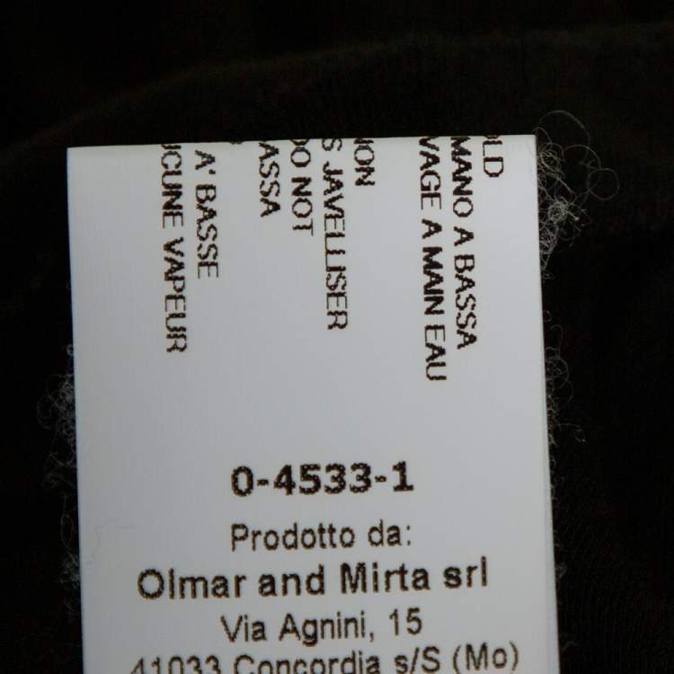 Pre Owned Rick Owens Black Knit Forever Tunic Top M