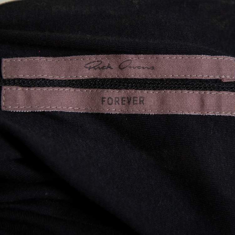 Pre Owned Rick Owens Black Knit Forever Tunic Top M