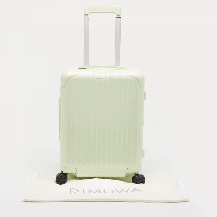 مملوكة مسبقًا Rimowa Mint Green Polycarbonate Essential Cabin Suitcase