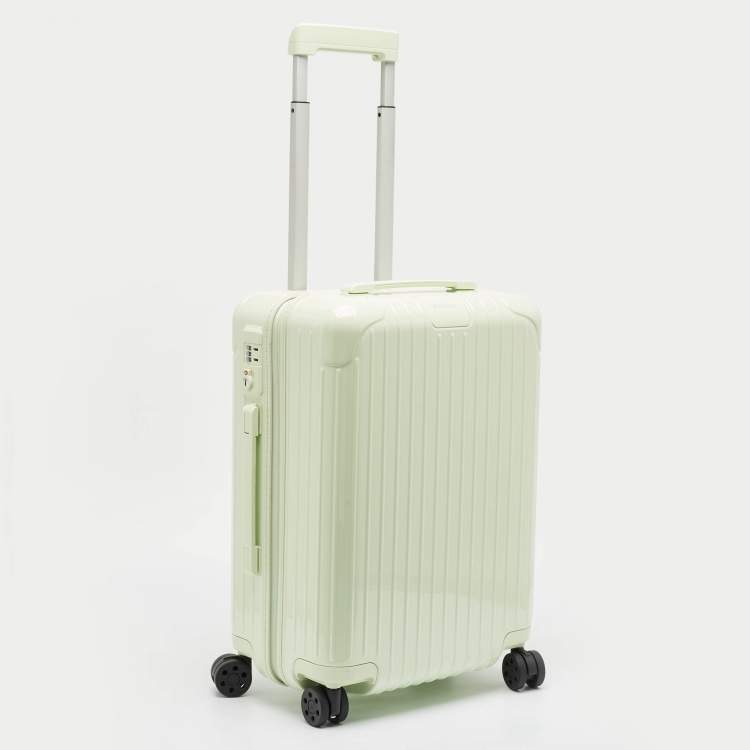 مملوكة مسبقًا Rimowa Mint Green Polycarbonate Essential Cabin Suitcase