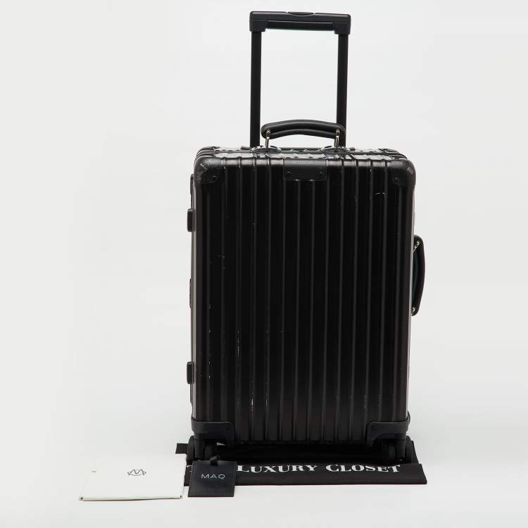 مملوكة مسبقًا حقيبة ريموا سوداء من البولي كربونات مقصورة صغيرة ٤٥