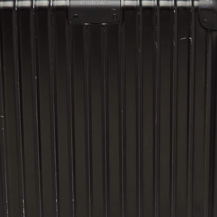 مملوكة مسبقًا حقيبة ريموا سوداء من البولي كربونات مقصورة صغيرة ٤٥