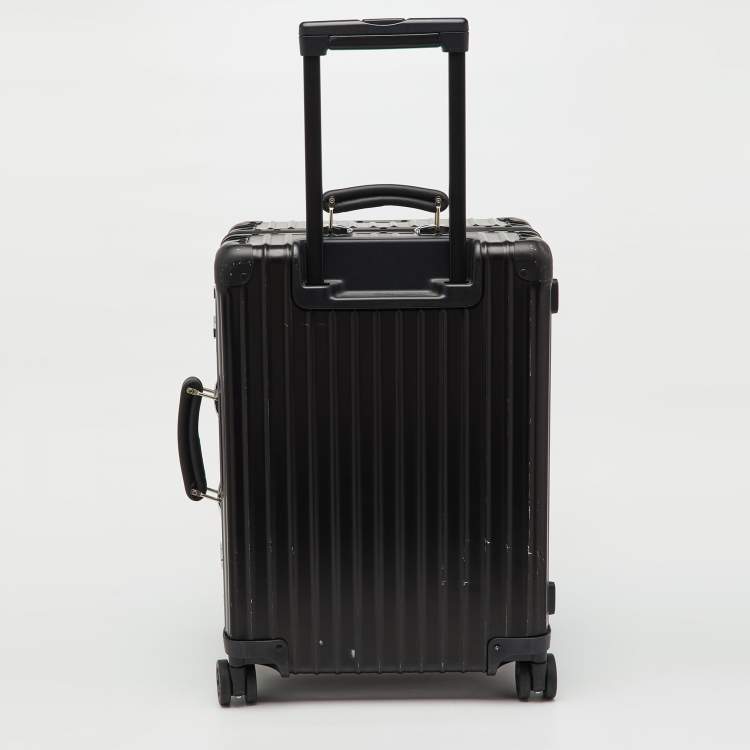 مملوكة مسبقًا حقيبة ريموا سوداء من البولي كربونات مقصورة صغيرة ٤٥