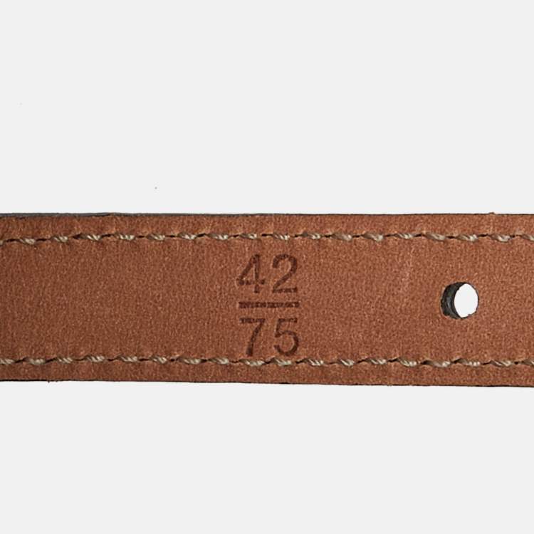 Pre Owned Roberto Cavalli Pink/Beige Leopard Print Leather Strappy Wide Belt 75CM