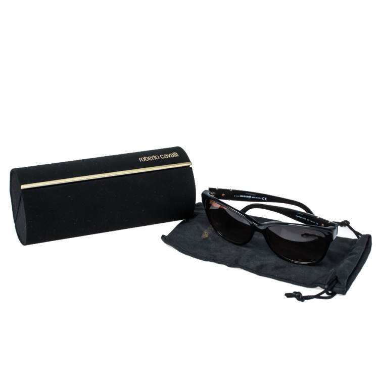 Pre Owned Roberto Cavalli Black/Brown Gradient 650S Caprifoglio Sunglasses