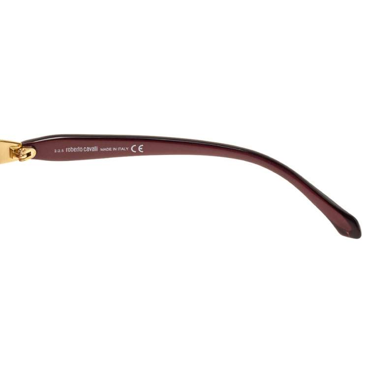 Pre Owned Roberto Cavalli Purple Gradient Taygeta RC981S Cat Eye Sunglasses