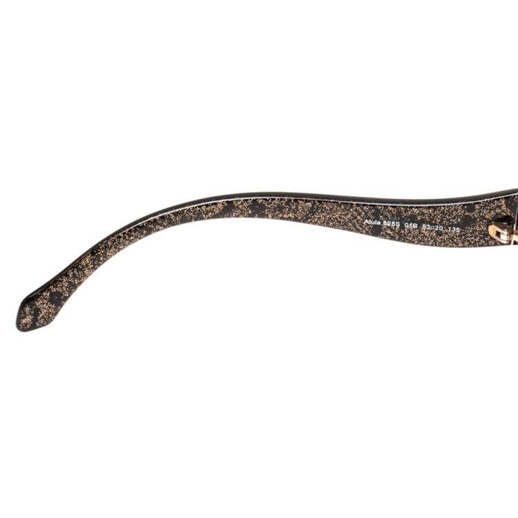 Pre Owned Roberto Cavalli Black Gradient Alula RC828S Oval Sunglasses