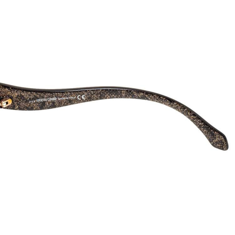 Pre Owned Roberto Cavalli Black Gradient Alula RC828S Oval Sunglasses