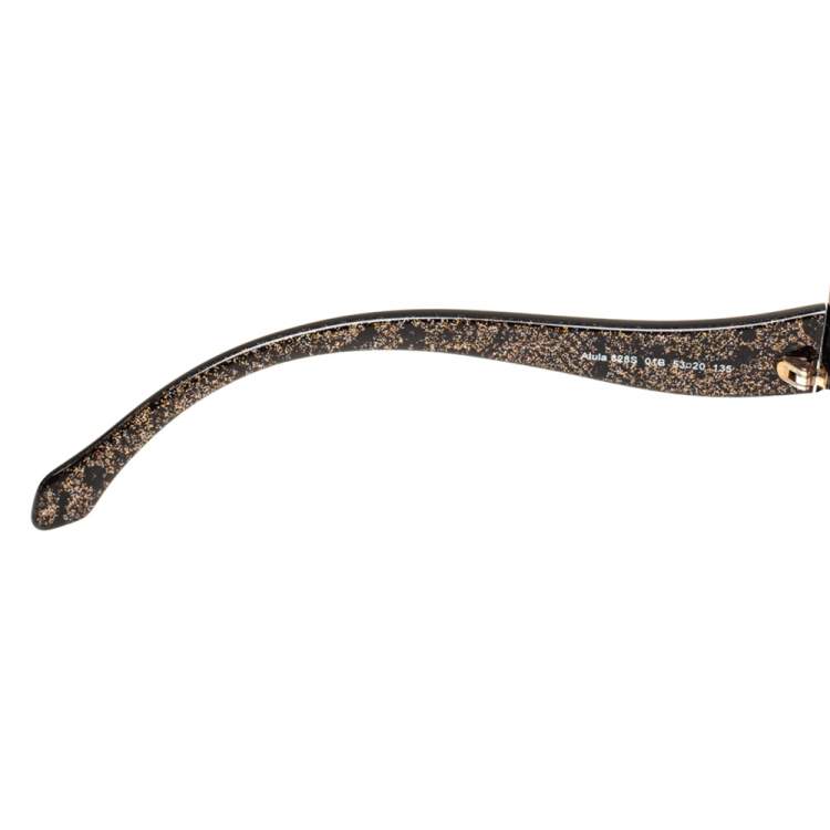 Pre Owned Roberto Cavalli Black Gradient Alula RC828S Oval Sunglasses