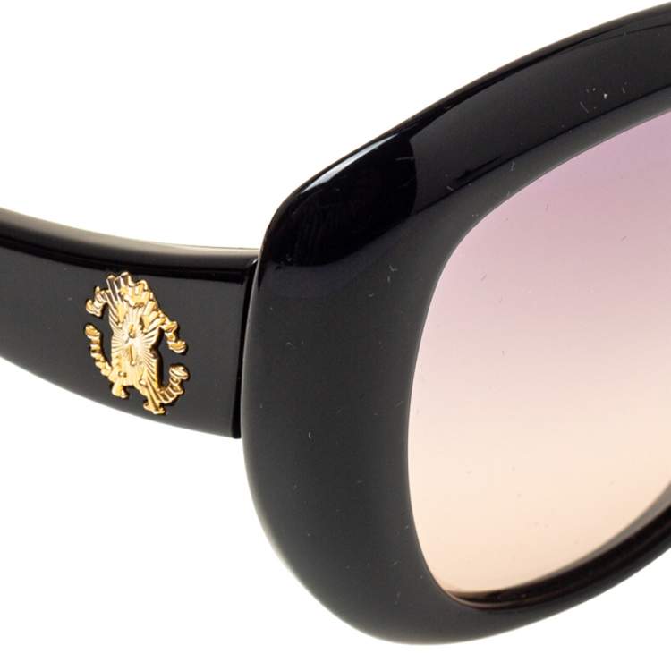 Pre Owned Roberto Cavalli Black Gradient Alula RC828S Oval Sunglasses