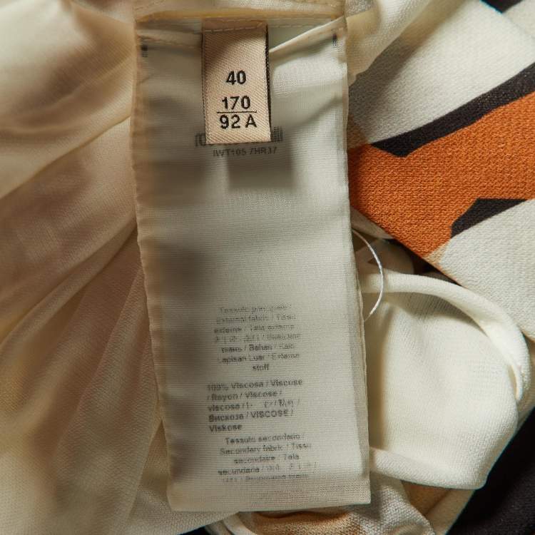 Pre Owned Roberto Cavalli White Macro Tiger Twiga Print Knit Cut-Out Mini Dress S