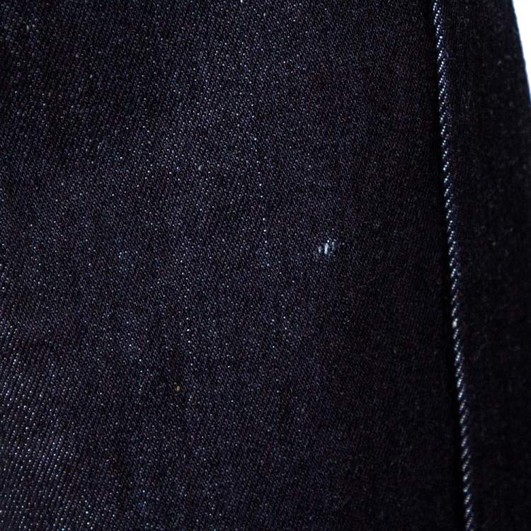 Pre Owned Roberto Cavalli Indigo Denim Chain Detail Flared Jeans M