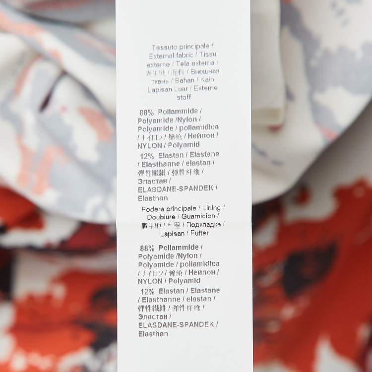 Pre Owned Roberto Cavalli Multicolor Abstract Print Jersey Draped Midi Dress S