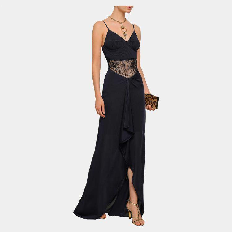 Pre Owned Roberto Cavalli Vinyon Gown 48