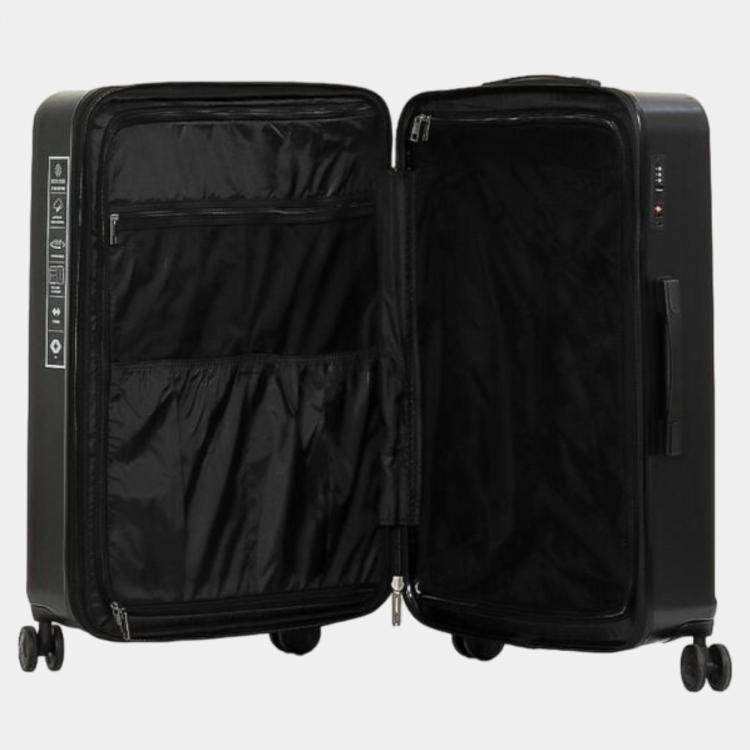 Pre Owned Roberto Cavalli Black Lightweight Spinner Suitcase Set