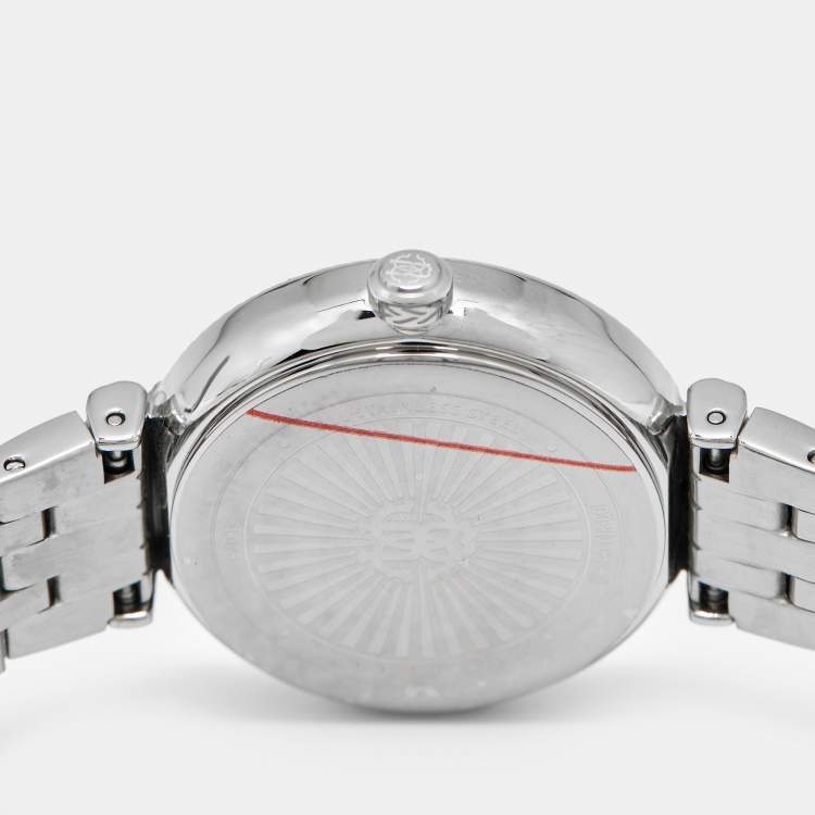 Pre Owned Roberto Cavalli Chiarezza RC5L078M0015 Pink Dial Stainless Steel Women's Wristwatch 30 mm