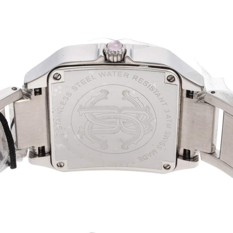 مملوكة مسبقًا Roberto Cavalli Mother Of Pearl Stainless Steel Venom R7253192575 Women's Wristwatch 33 mm