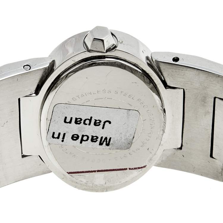 Pre Owned Roberto Cavalli Silver Stainless Steel Multiface R7253133515 Women's Wristwatch 36 mm