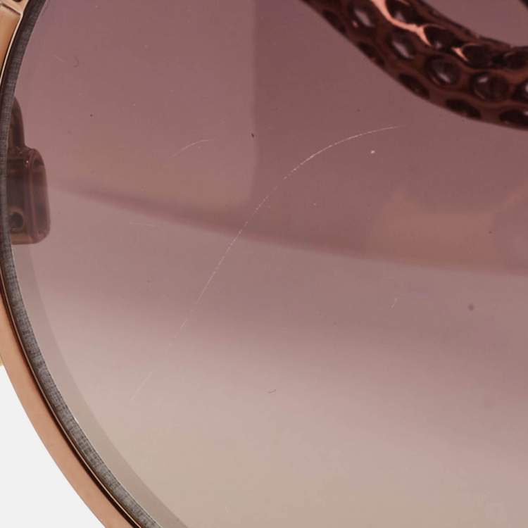 Pre Owned Roberto Cavalli Brown Gradient Menkalinan 890S Cat Eye Sunglasses