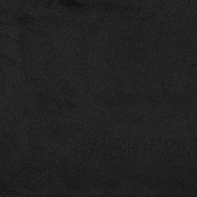 Pre Owned Roberto Cavalli Black Wool Scarf 