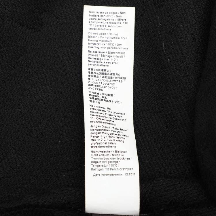Pre Owned Roberto Cavalli Black Wool Scarf 
