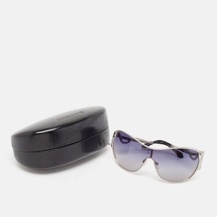 Pre Owned Roberto Cavalli Black Gradient Miaplacidus 908S Shield Sunglasses