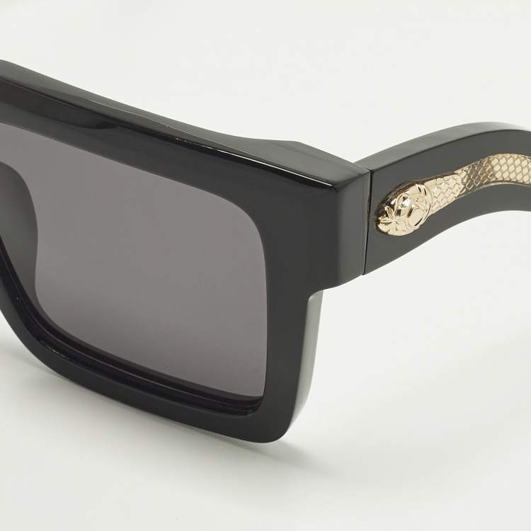 Pre Owned نظارة شمسية روبerto cavalli سوداء SRC 055 سنيك مربعة