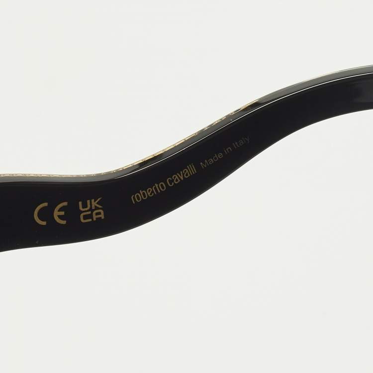 Pre Owned نظارة شمسية روبerto cavalli سوداء SRC 055 سنيك مربعة
