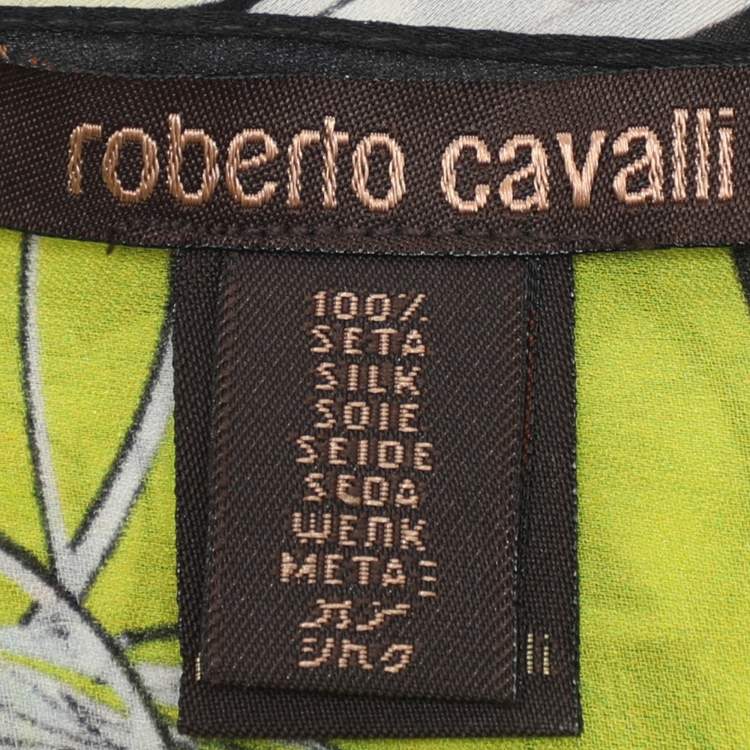 Pre Owned Roberto Cavalli Multicolor Silk Scarf