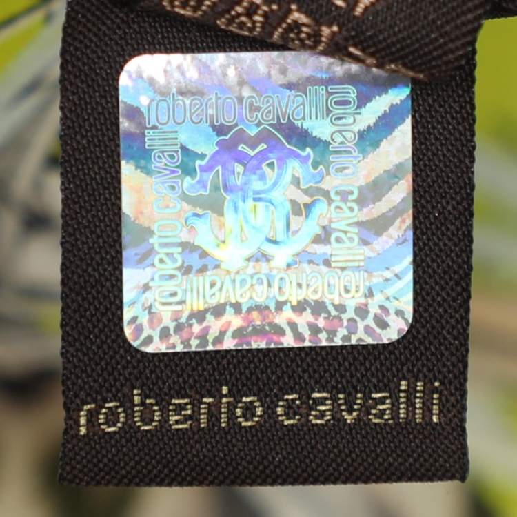 Pre Owned Roberto Cavalli Multicolor Silk Scarf