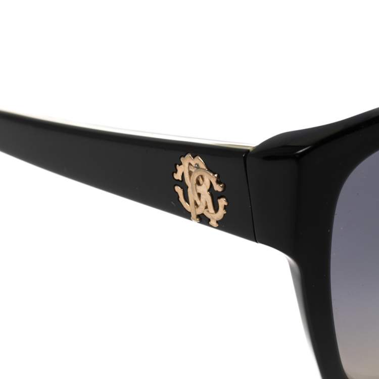 Pre Owned Roberto Cavalli Black & Havana/ Grey Gradient 825S Alsafi Square Sunglasses