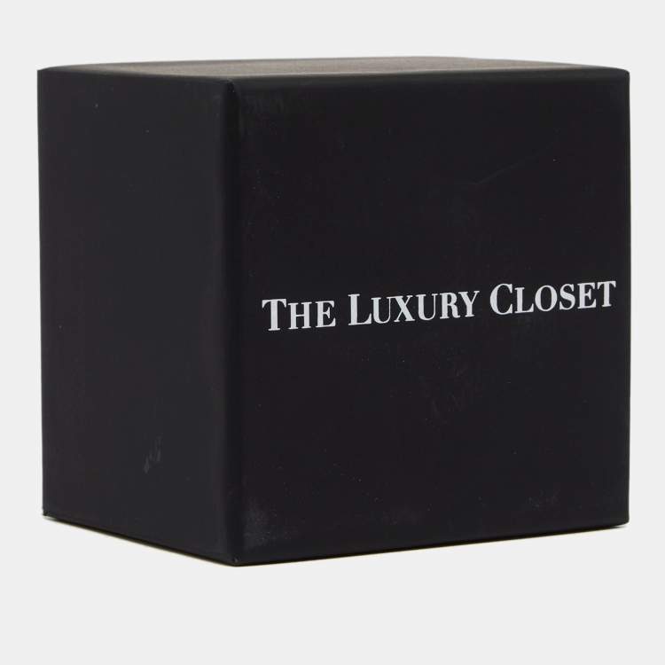 Pre Owned Roberto Cavalli Two Tone Embellished Serpenti Cuff Bracelet