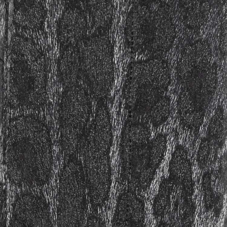 Pre Owned Roberto Cavalli Black Animal Print Silk Stole