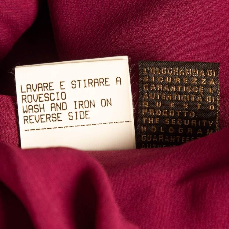 Pre Owned Roberto Cavalli Pink Multicolor Silk Maxi Skirt L