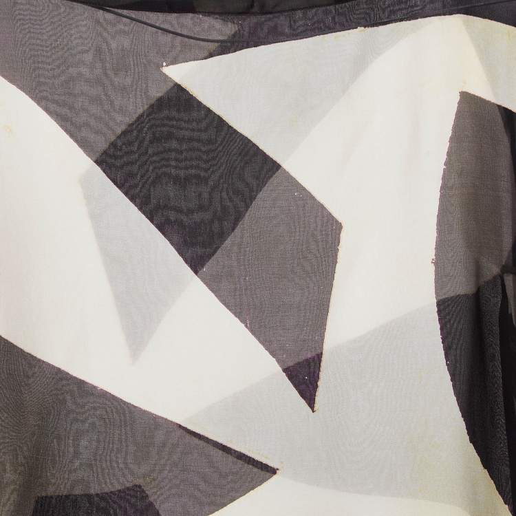 Pre Owned Roberto Cavalli Multicolor Printed Flared Sleeves Top S