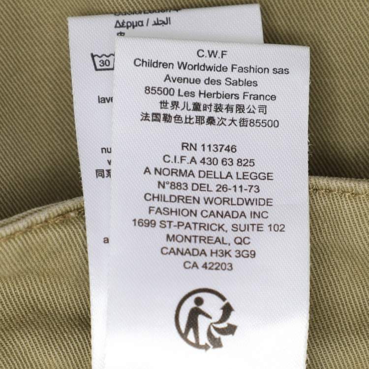 Pre Owned Roberto Cavalli Olive Green Ripped Denim Jeans XS