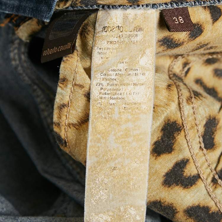 Pre Owned Roberto Cavalli Blue Denim Skinny Jeans S Waist 28"